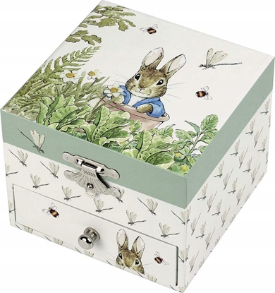 Attēls no Trousselier Music Box with Drawer, Peter Rabbit, Dragonfly