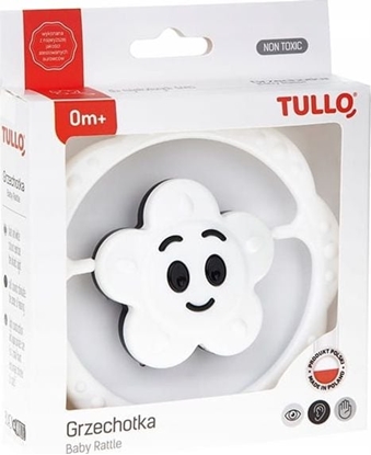 Attēls no Tullo Grzechotka kwiatek czarno-biay Tullo