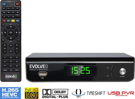 Picture of Tuner TV Evolveo EVOLVEO Omega S3, HD DVB-T2 H.265/HEVC rekordér
