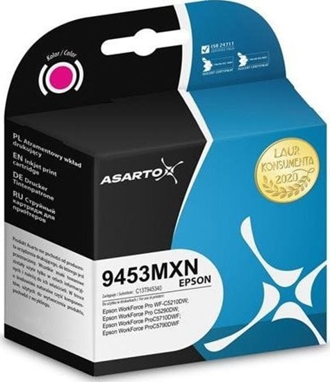 Picture of Tusz Asarto Tusz Asarto do Epson 9453MXN | C13T945340 | 66ml | magenta