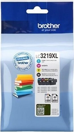 Picture of Tusz Brother Zgodny pojemnik z tuszem Brother LC3219XLVAL óty Czarny Turkusowy Magenta