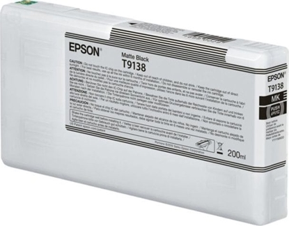 Picture of Tusz Epson Oryginalny Wkad Atramentowy Epson T9138 Czarny matowy