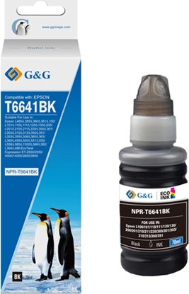Attēls no Tusz G&G G&G kompatybilny ink / tusz z C13T66414A, NPR-T6641BK-70ml-D, black