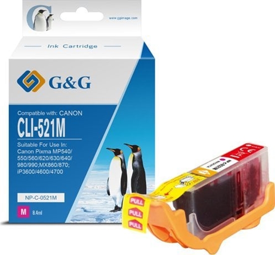 Picture of Tusz G&G kompatybilny z CLI521M, NP-C-0521M, 2935B001, magenta, 8.4ml