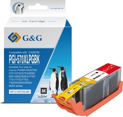 Attēls no Tusz G&G kompatybilny z PGI-570XLBK, NP-C-0PG570XLBK, black, 20,4ml, ml