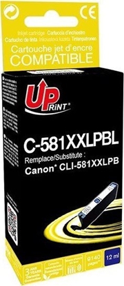 Attēls no Tusz UPrint UPrint kompatybilny ink / tusz z CLI-581PB XXL, photo blue, 12ml, C-581XXLPBL, very high capacity, dla Canon PIXMA TR7550, TR8550,