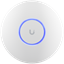 Attēls no UBIQUITI U6+ COMPACT, CEILING-MOUNTED WIFI 6 AP WITH 4 SPATIAL STREAMS THAT IMPROVES UPON THE U6 LITE WITH HIGHER PERFORMANCE AND DUAL-BAND WIFI 6 SUPPORT. IDEAL FOR SMALL AND MEDIUM-SIZED BUSINESSES