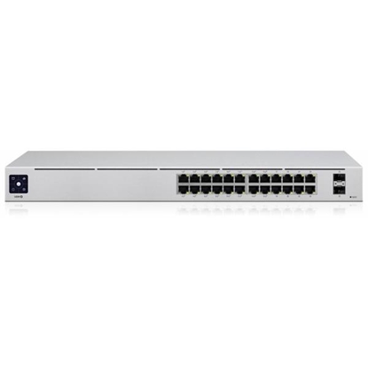 Изображение Switch|UBIQUITI|USW-Pro-24-PoE|Type L3|Desktop/pedestal|Rack|24x10Base-T / 100Base-TX / 1000Base-T|2xSFP+|PoE ports 24|PoE+ ports 16|400 Watts|USW-PRO-24-POE