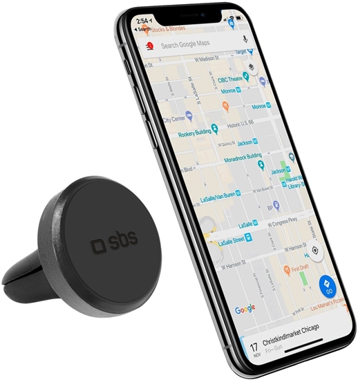 Picture of Uchwyt na smartfona SBS TESUPPEASYMAGK kompatybilny z MagSafe, na kratk nawiewu - czarny