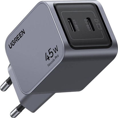Изображение UGREEN Nexode Pro 45W Dual USB-C GaN Fast Charger EU gray