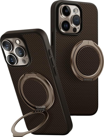 Picture of Case UNIQ Keva Air for iPhone 16 Pro Magclick Charging GripFit brown