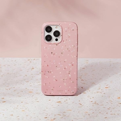 Изображение Uniq Etui UNIQ Coehl Terrazzo Apple iPhone 14 Pro róowy/coral pink