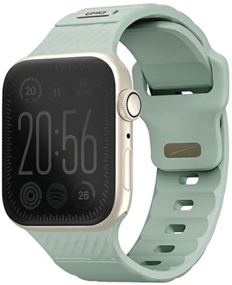 Изображение UNIQ pasek Stride Apple Watch Series1/2/3/4/5/6/7/8/9/SE/SE2 38/40/41mm FKM Rubber Strap mitowy/iceplant green