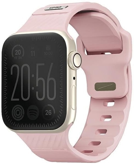 Picture of UNIQ pasek Stride Apple Watch Series1/2/3/4/5/6/7/8/9/SE/SE2 38/40/41mm FKM Rubber Strap róowy/pale pink