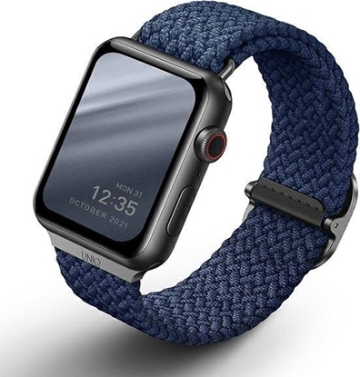 Attēls no Uniq UNIQ pasek Aspen Apple Watch 44/42mm Braided niebieski/oxford blue