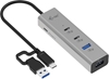 Picture of Uniwersalny metalowy ładujący HUB 2xUSB-C/2xUSB-A PD 85W 