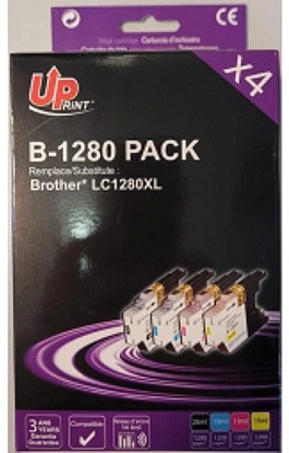 Attēls no UPrint Brother LC-1280 4PACK BK/ C/ M/ Y