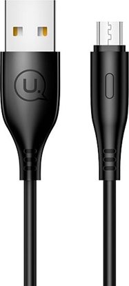 Attēls no Kabel USB Usams USB-A - microUSB 1 m Czarny (SJ268USB01)