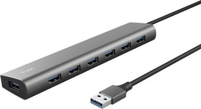Attēls no USB Centrmezgls Trust Halyx 7 Port USB 3.2 Gen1 Hub Grey