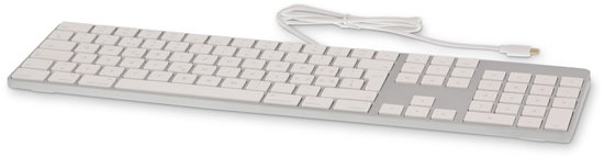 Picture of USB-C numeric Keyboard 106 keys wired USB-C keyboard with 1x USB-C and aluminum upper cover - Icelandic