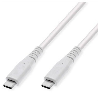 Picture of Value USB 3.2 Gen 2 Compatible Cable, PD (Power Delivery) 60W, C-C, M/M, white, 3 m