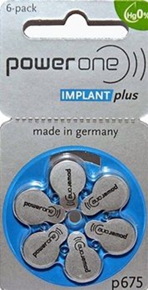 Picture of Varta BATERIA DO AP. SUCH. IMPLANT PLUS POWER ONE VARTA 675 6szt./bl