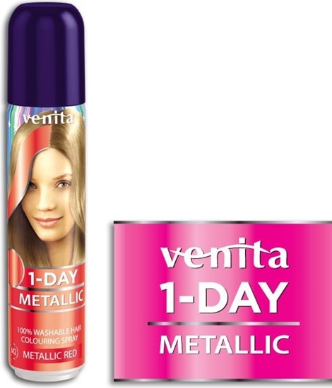Picture of Venita 1-Day spray metallic nr 2 red 50ml