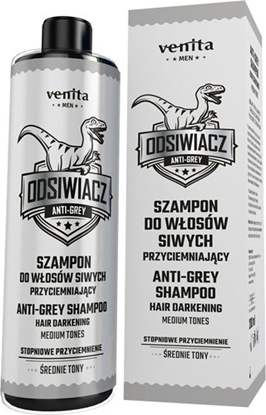 Изображение Venita VENITA Men Szampon przyciemniajcy do wosów siwych - rednie tony 200ml