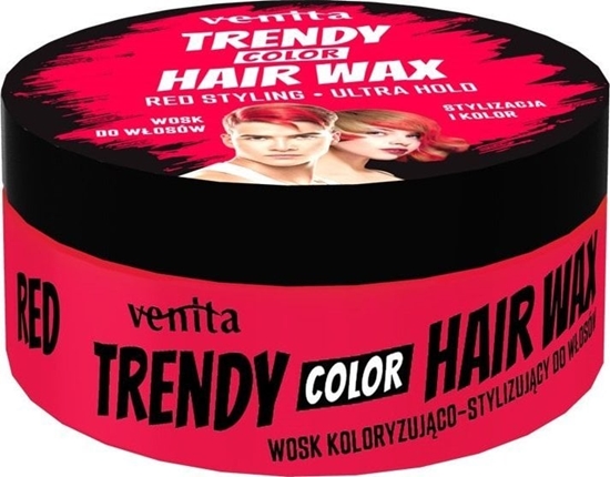 Picture of VENITA_Trendy Hair Wax wosk do wosów Red 75g