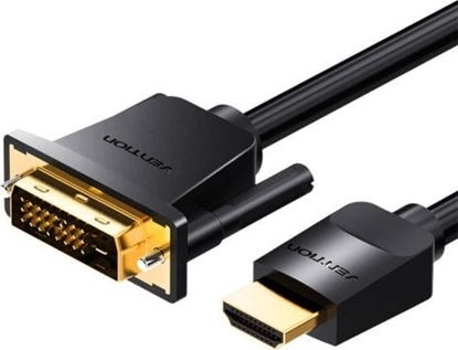 Изображение Vention Kabel HDMI do DVI (24+1) Vention ABFBJ 5m, 4K 60Hz/ 1080P 60Hz (Czarny)