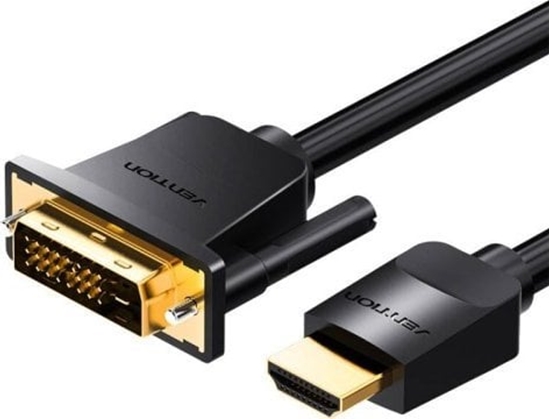 Изображение Vention Kabel HDMI do DVI (24+1) Vention ABFBJ 5m, 4K 60Hz/ 1080P 60Hz (Czarny)