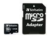 Изображение Verbatim microSDHC Pro      32GB Class 10 UHS-I incl Adapter