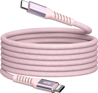 Picture of Verbatim Sync&Charge 60W 120cm USB-C/USB-C Magnetic pink  31853
