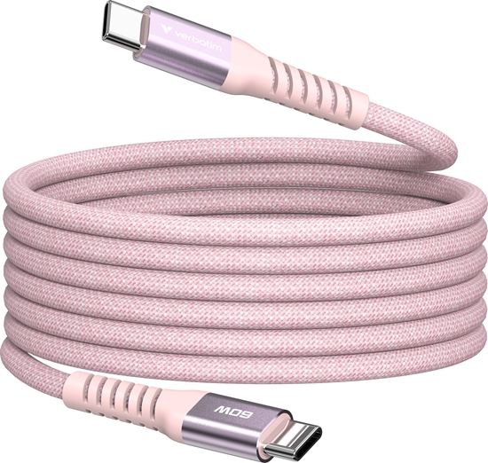 Picture of Verbatim Sync&Charge 60W 120cm USB-C/USB-C Magnetic pink  31853