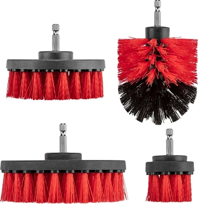 Attēls no Verto Szczotki czyszczce na wiertark, zestaw 4 szt. 62H700