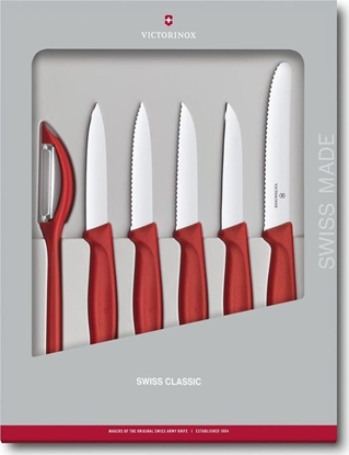 Picture of Victorinox Victorinox Swiss Classic veget. knife-Set 6pc red
