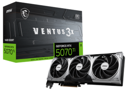 Attēls no Videokarte MSI GeFroce RTX 5070 Ti Ventus OC 16G