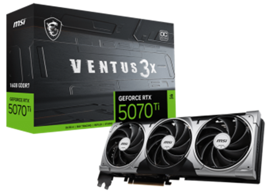 Picture of Videokarte MSI GeFroce RTX 5070 Ti Ventus OC 16G
