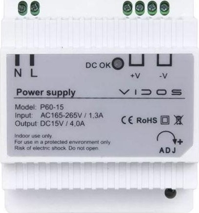 Attēls no VIDOS Zasilacz VIDOS P60/15