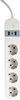 Picture of Viedā Rozete Gembird Smart Power Strip with USB Charger 4 Sockets White