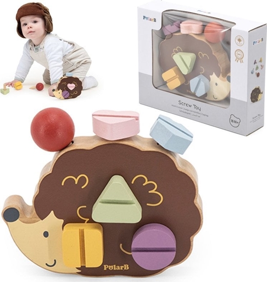 Picture of Viga Toys Drewniana Zabawka Konstrukcyjna Jeyk Ze rubkami Montessori