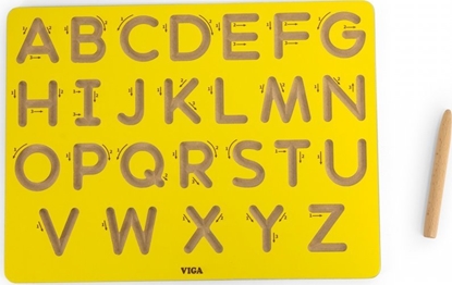 Picture of Viga Toys Tablica Grafomotoryczna Due Litery Nauka Pisania