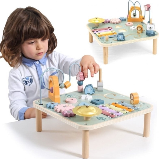 Picture of Viga Toys Viga PolarB Stó Stolik Edukacyjny Ptla Cymbaki Sensoryka