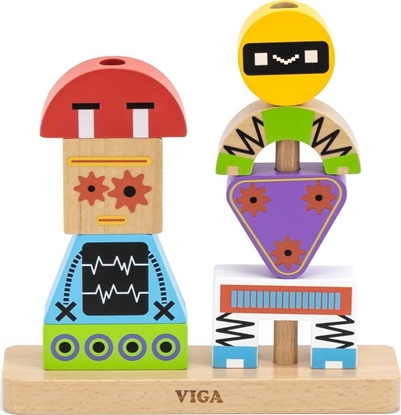 Picture of Viga Viga 44652 Klocki do ukladania - Roboty