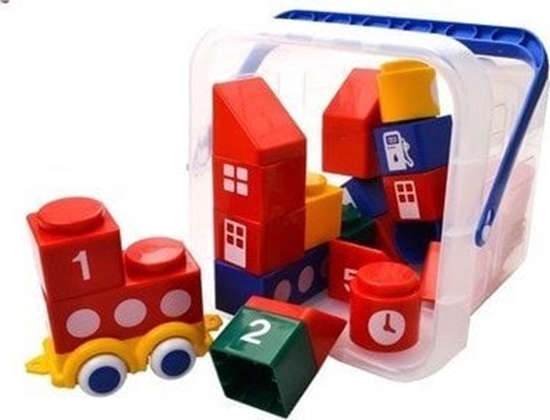 Picture of Viking Toys VIKING TOYS MINI CHUBBIES I KLOCKI W WIADERKU - 19 EL.