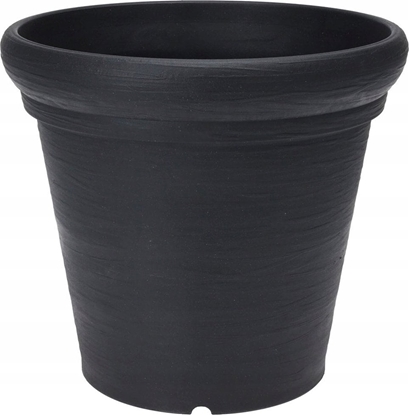 Picture of Vilde Doniczka ogrodowa plastikowa czarna okrga 38x34 cm