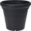 Изображение Vilde Doniczka ogrodowa plastikowa czarna okrga 38x34 cm