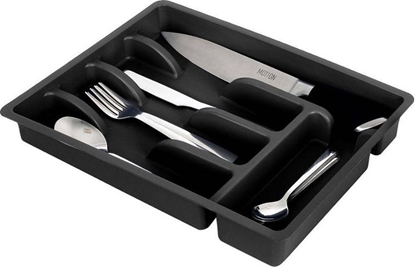 Изображение Vilde Organizer na sztuce przybory wkad do szuflady czarny 5 przegródek 36x25,5x6 cm