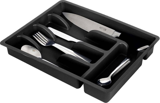 Picture of Vilde Organizer na sztuce przybory wkad do szuflady czarny 5 przegródek 36x25,5x6 cm