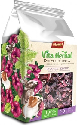 Attēls no Vitapol Vita Herbal dla gryzoni i królika, kwiat hibiskusa, 70g